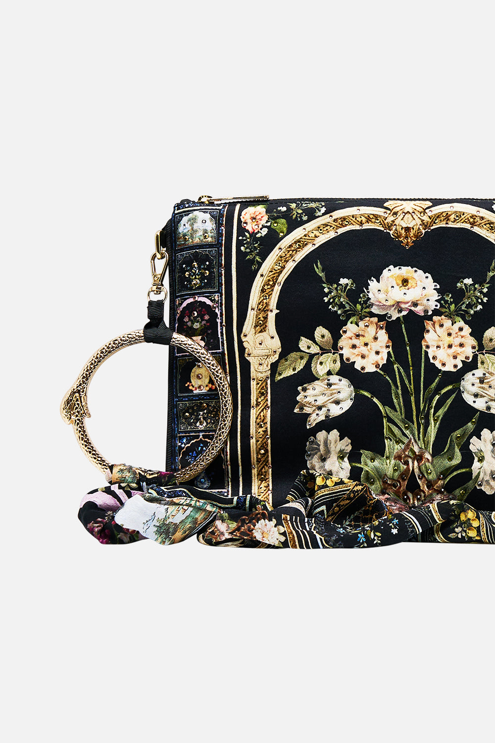 RING SCARF CLUTCH OTTOMAN ELEGANCE