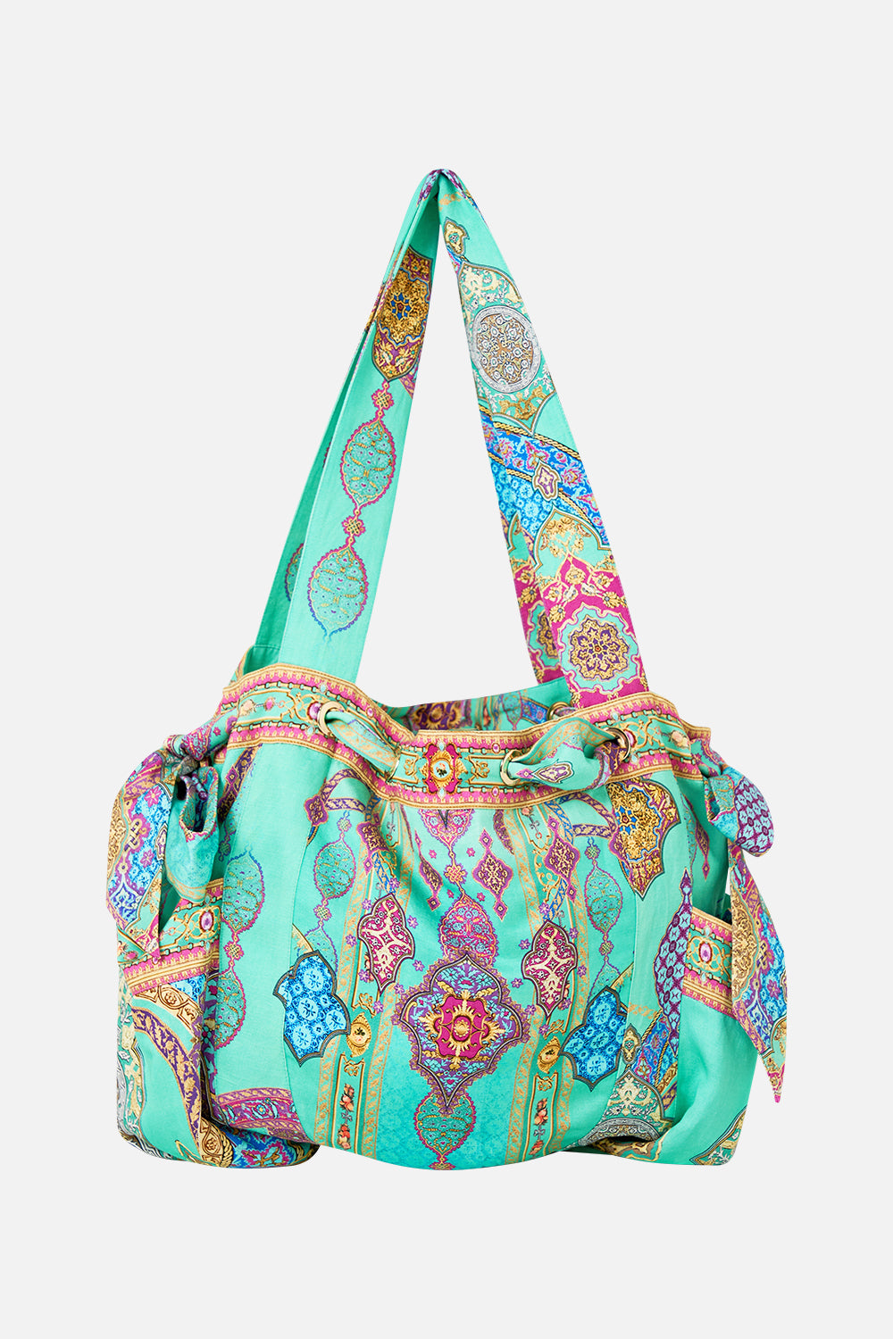 DRAWSTRING BOW BEACH BAG THE CONCUBINES CORRIDOR