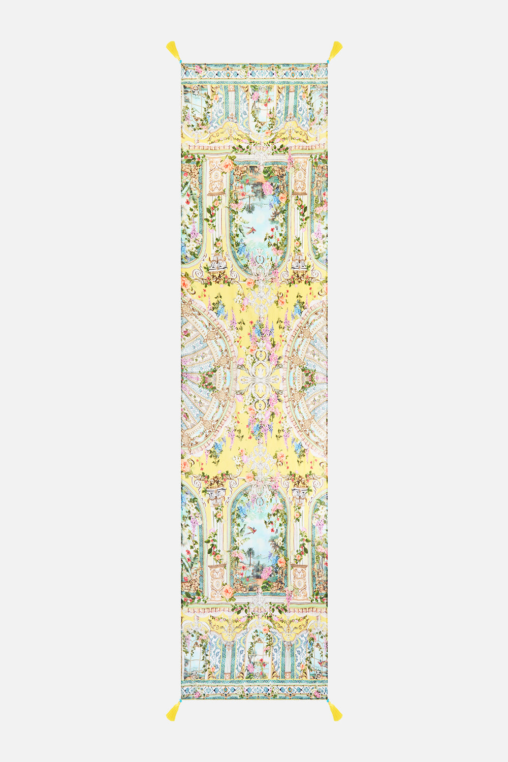 LONG SILK CRINKLE CHIFFON SCARF TALES OF TOPKAPI PALACE