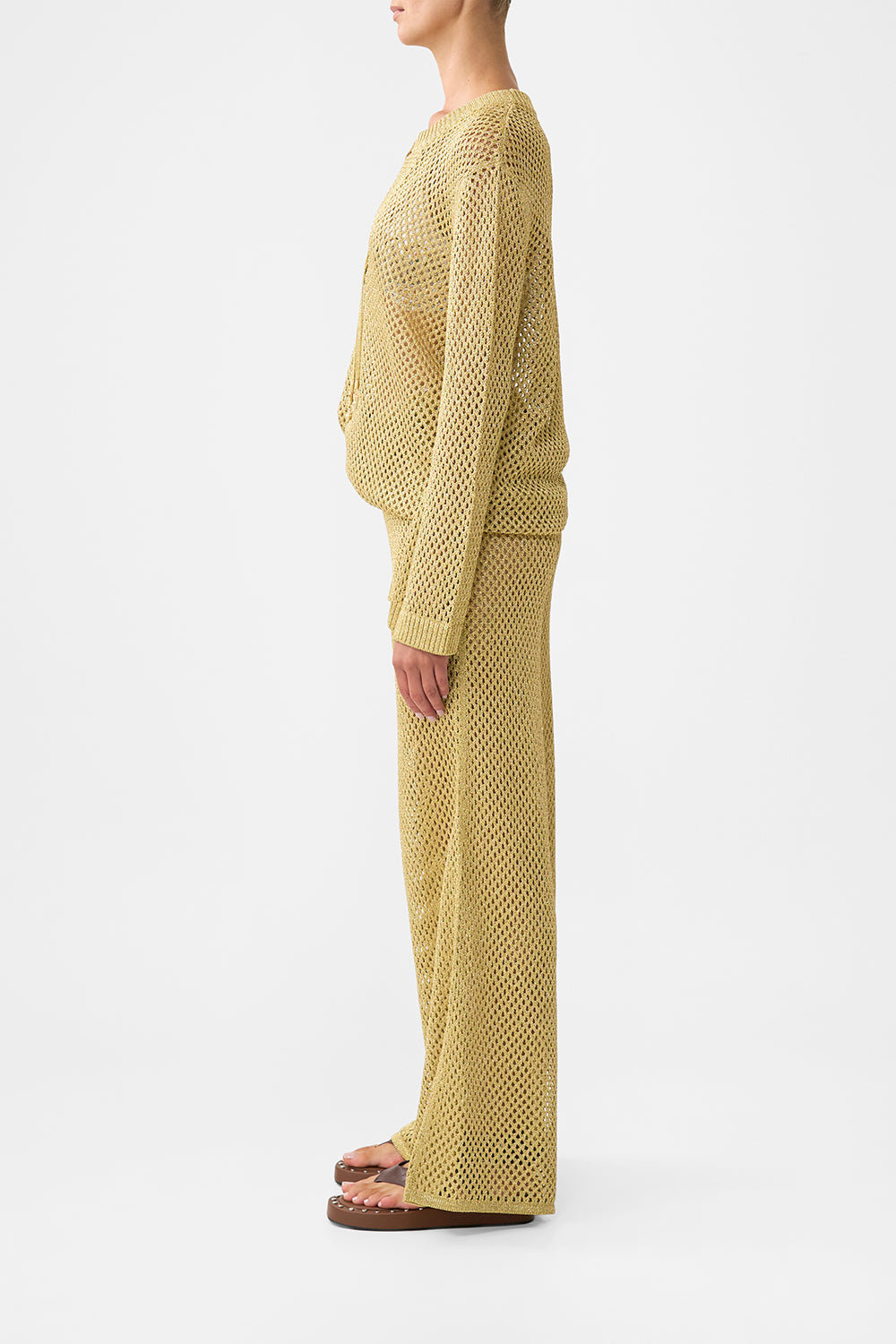 WIDE FLARE KNIT PANT OTTOMAN DYNASTY