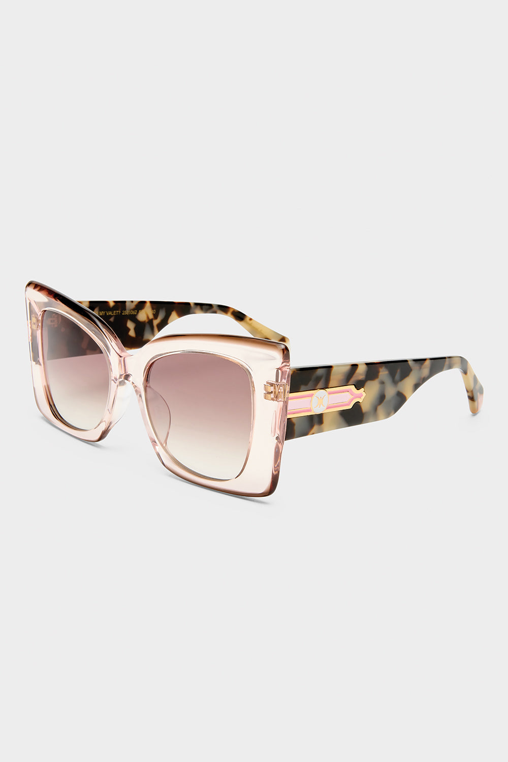 CAMILLA Where'S My Valet Sunglasses in Crystal Rose / Crystal Chocolate print