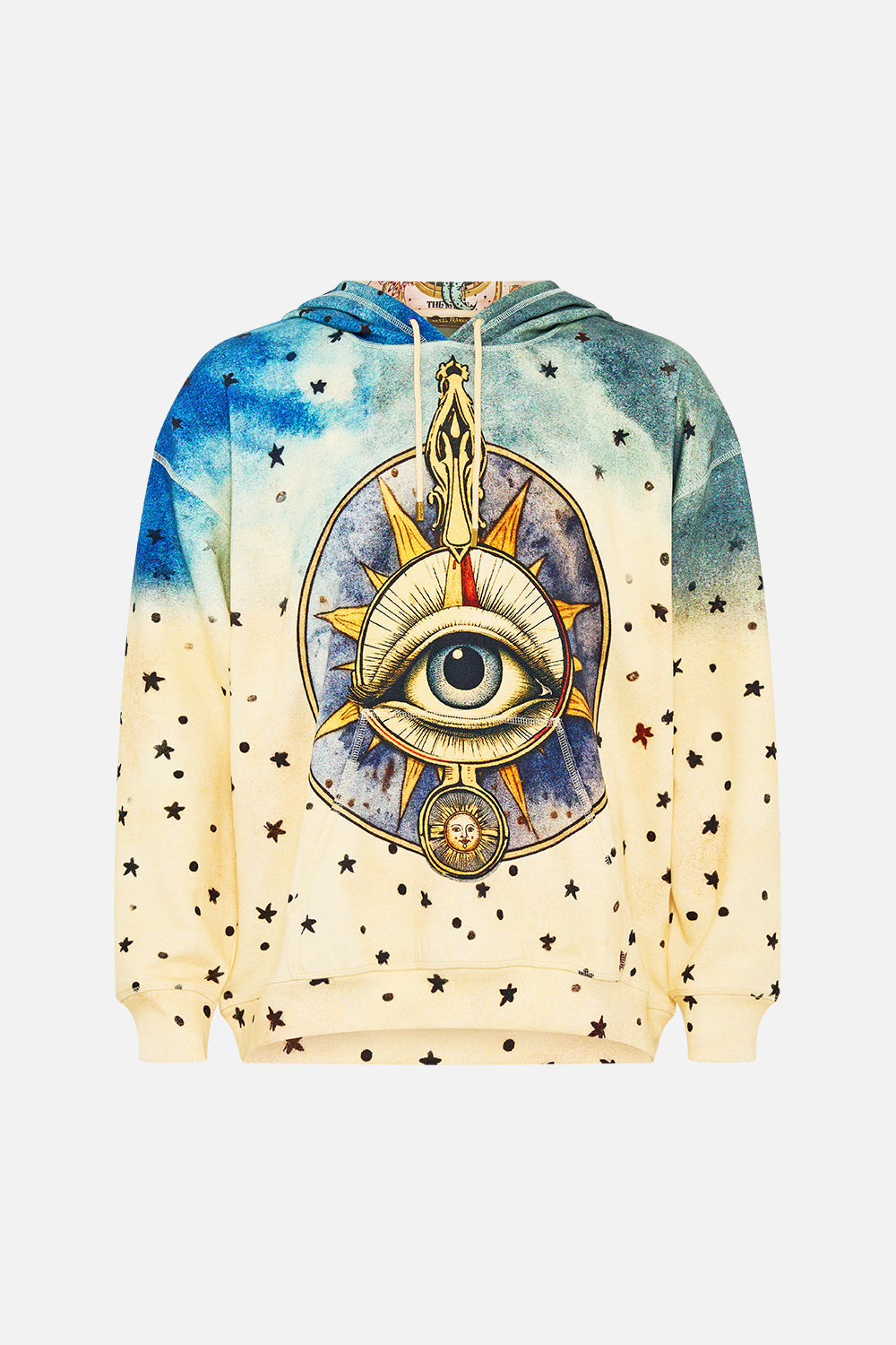 RELAXED FIT OVERSIZED HOODIE W KANGA POCKET HOUSE OF HOROSCOPES