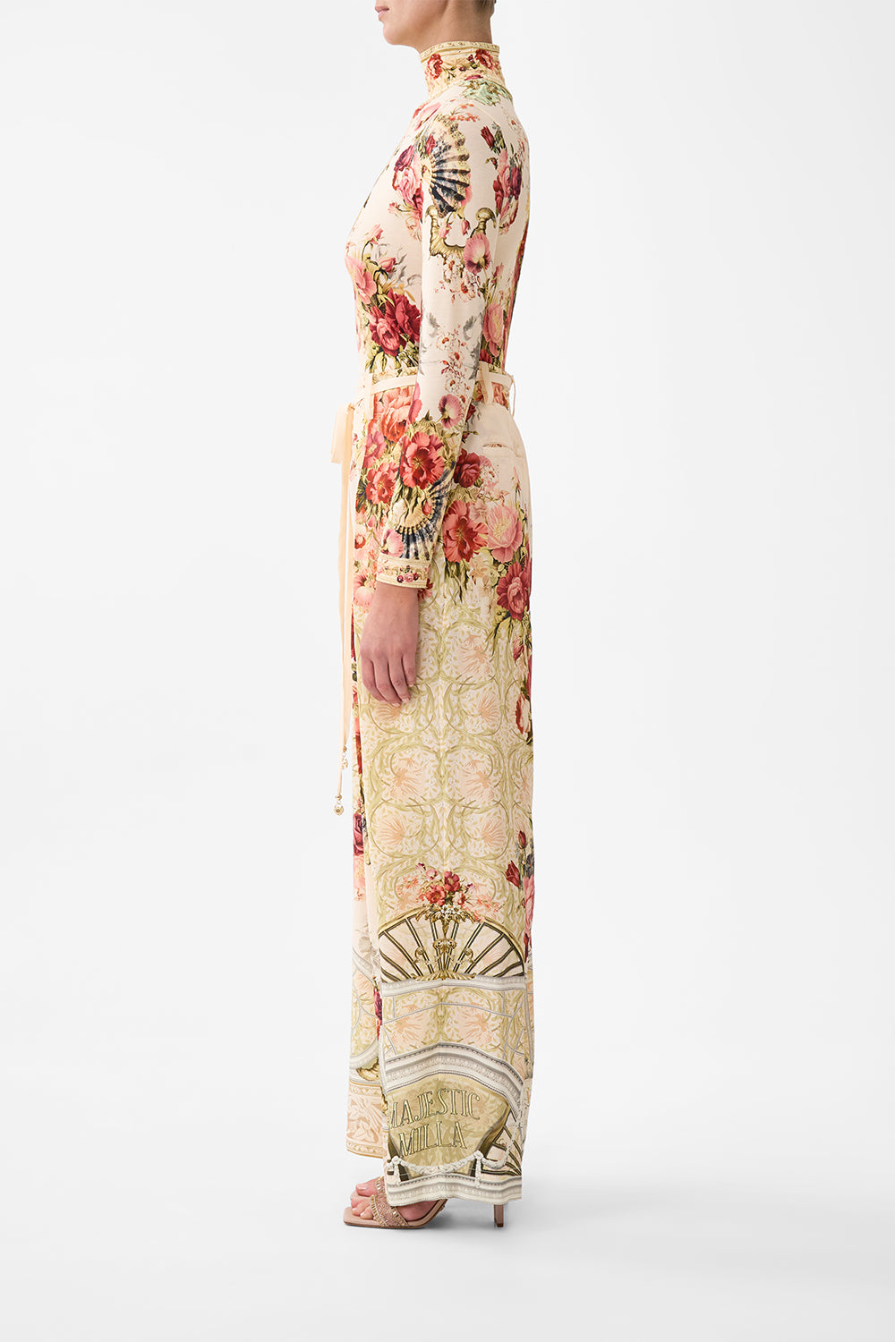 The CAMILLA Jersey Turtleneck in our Meet Me At The Majestic print.