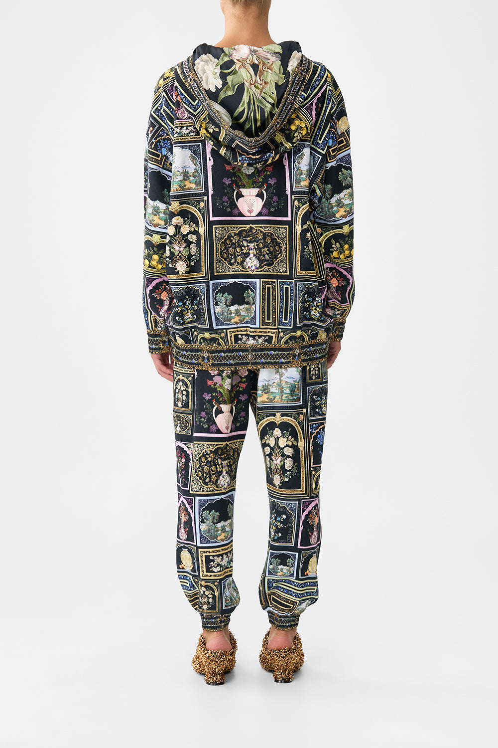 SILK HEM BAND BOYFRIEND HOODIE OTTOMAN ELEGANCE