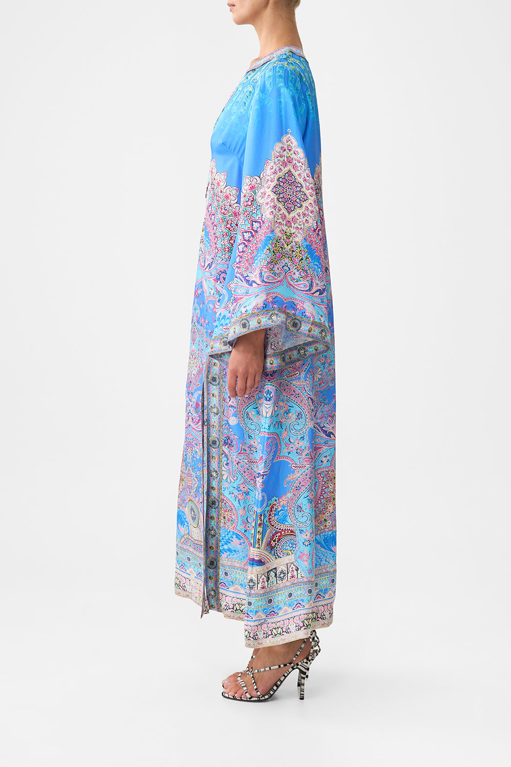 DEEP V NECK HARDWARE KAFTAN FOOTSTEPS IN FOLKLORE