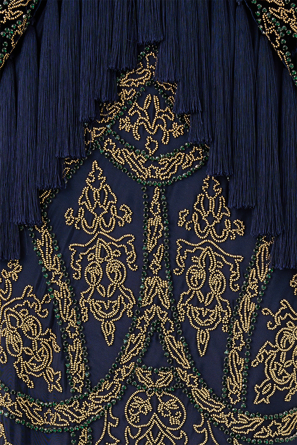 PLUNGE NECK DRAPED SHOULDER DRESS THE IMPERIAL GATE