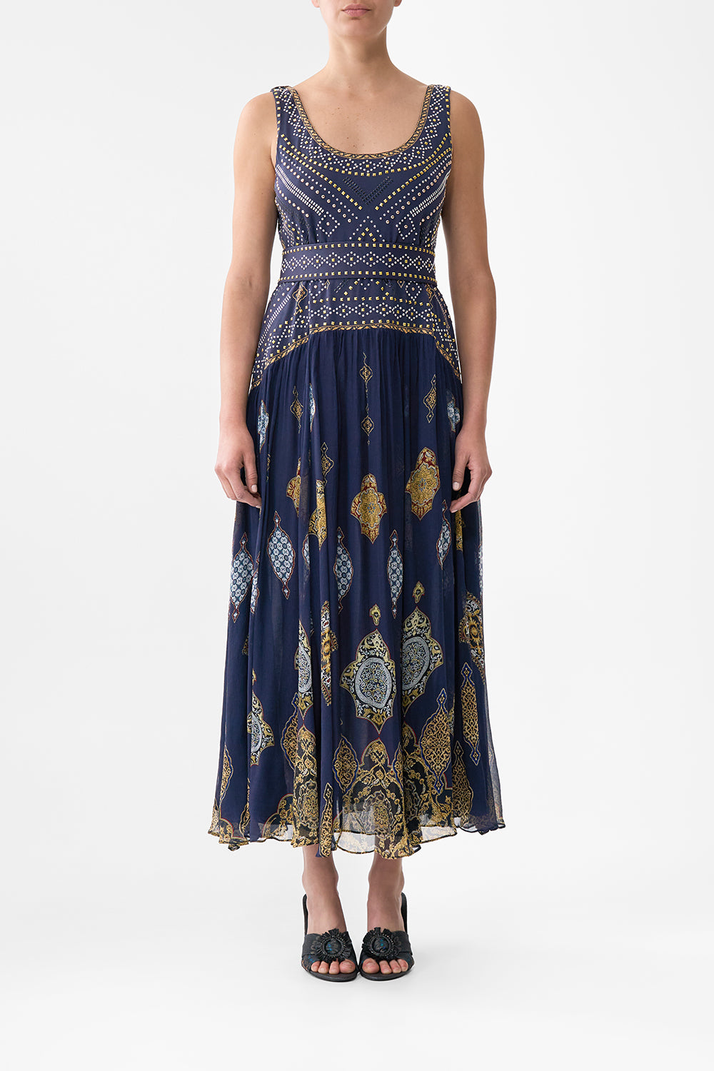 JERSEY TANK DRESS WITH CONTRAST SKIRT THE IMPERIAL GATE