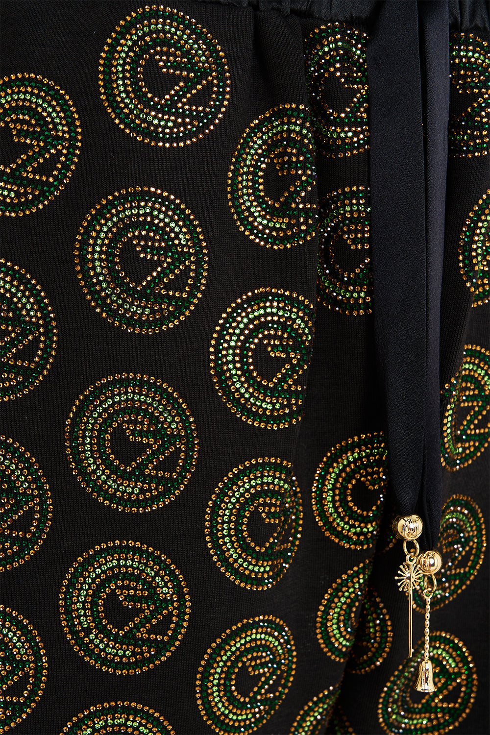 CAMILLA Green/Black Jersey Track Pant with Side Panels in Defy Gravity Print