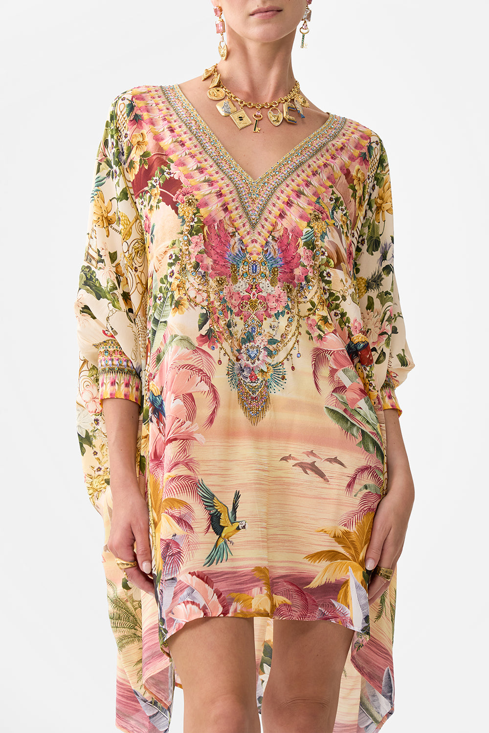SHORT KAFTAN WITH CUFF WELCOME TO THE WHITE LOTUS