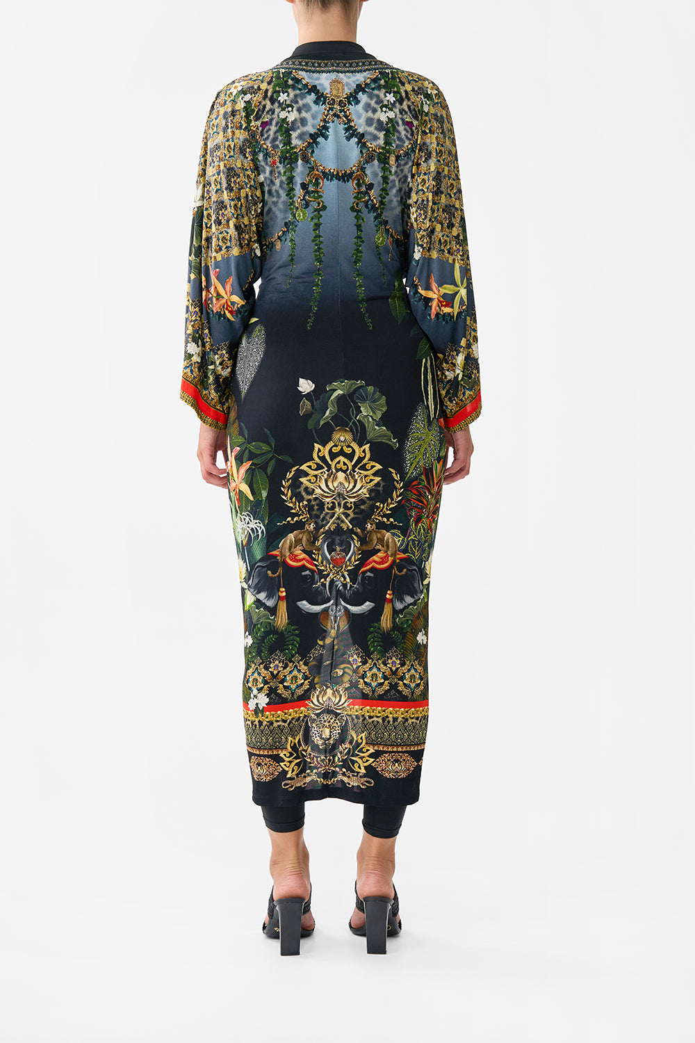 LONG SPLIT FRONT TWIST DRESS READY FOR MY WELCOME DRINK