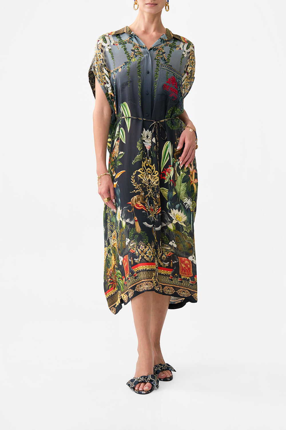 SLEEVELESS SHIRTDRESS READY FOR MY WELCOME DRINK