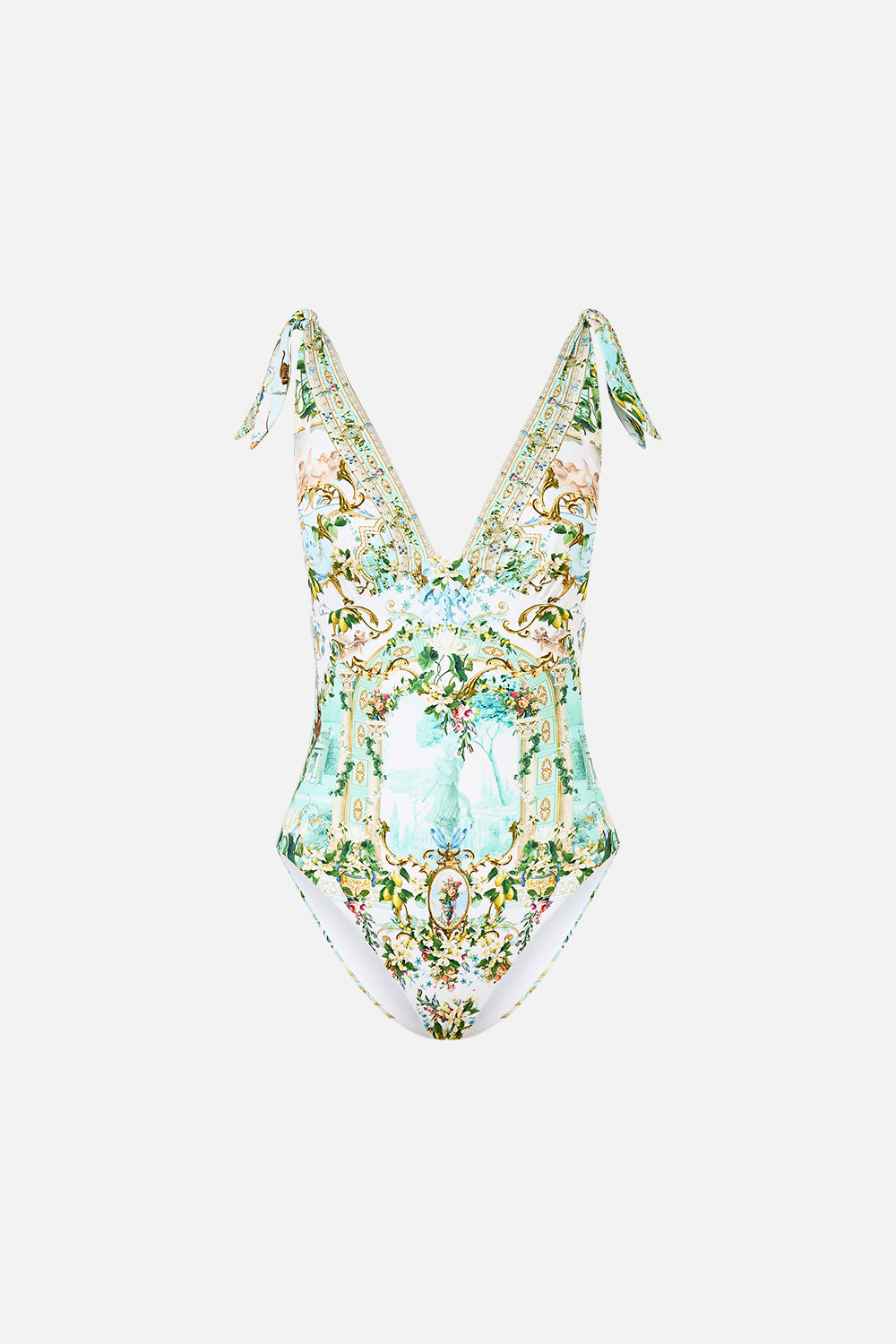 RUCHED TRI - TIE SHOULDER ONE PIECE VENUS ON A VESPA