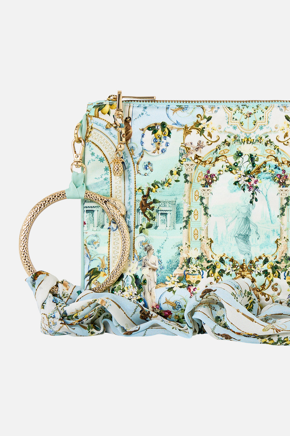 RING SCARF CLUTCH VENUS ON A VESPA