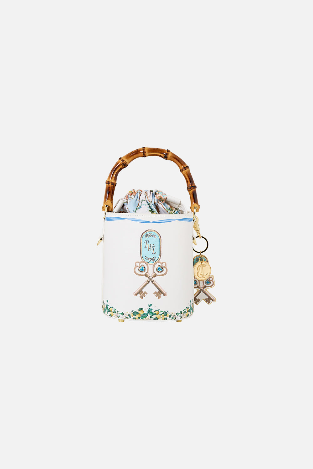 DRAWSTRING BUCKET BAG VENUS ON A VESPA