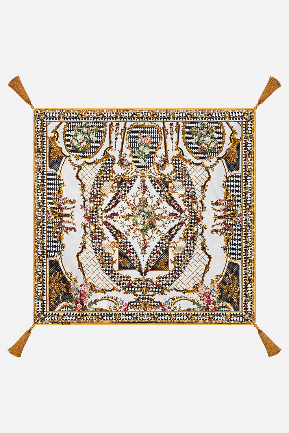 SMALL SQUARE CUSHION BAROQUE AROUND THE CLOCK