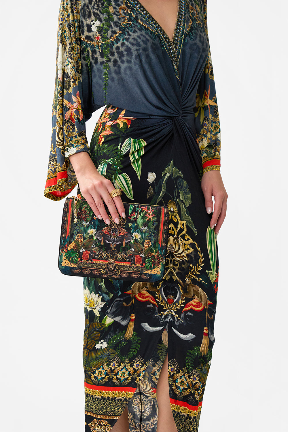 SMALL CANVAS CLUTCH READY FOR MY WELCOME DRINK