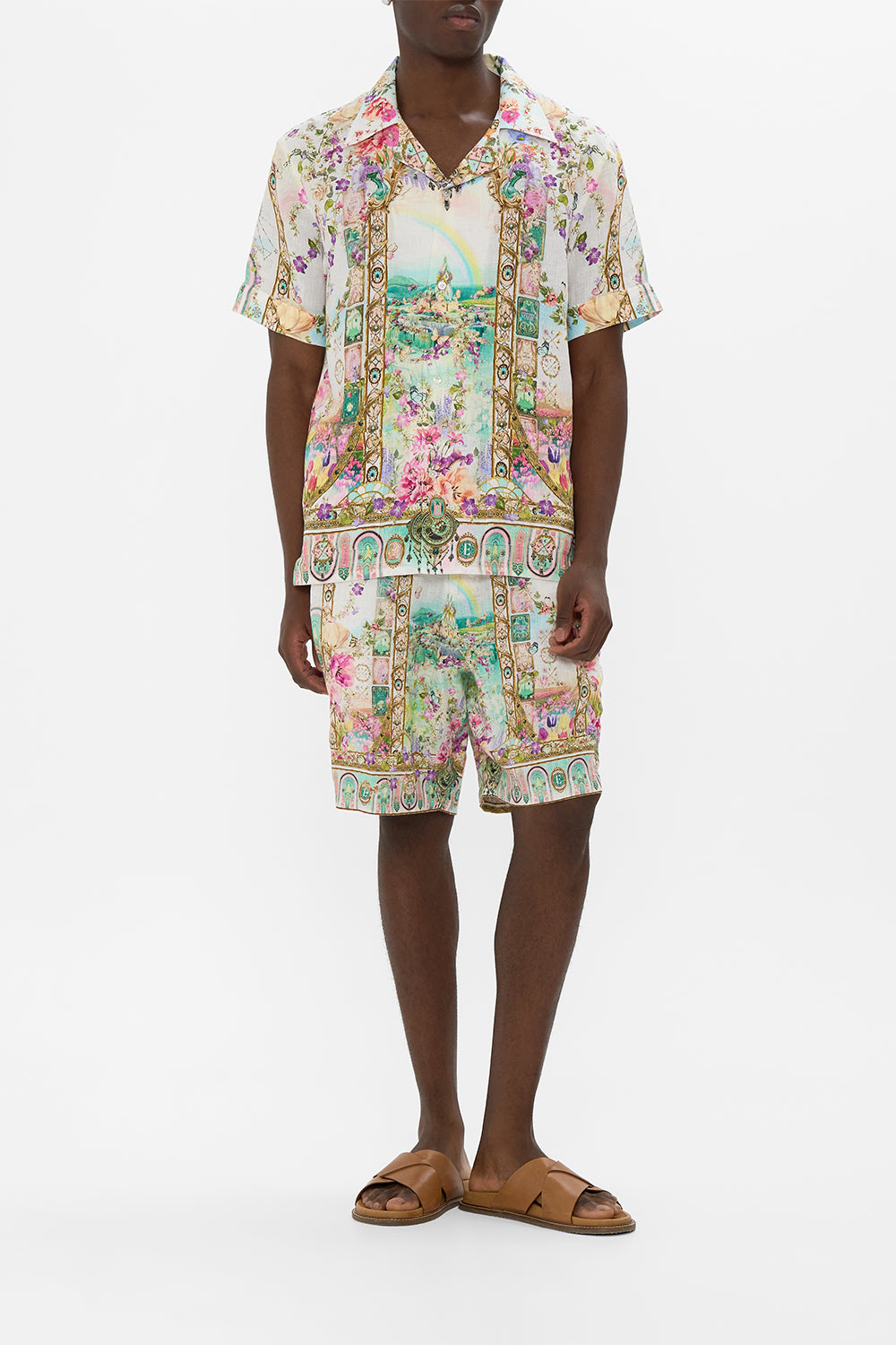 CAMILLA Short Sleeve Cabana Shirt in Munchkinland print