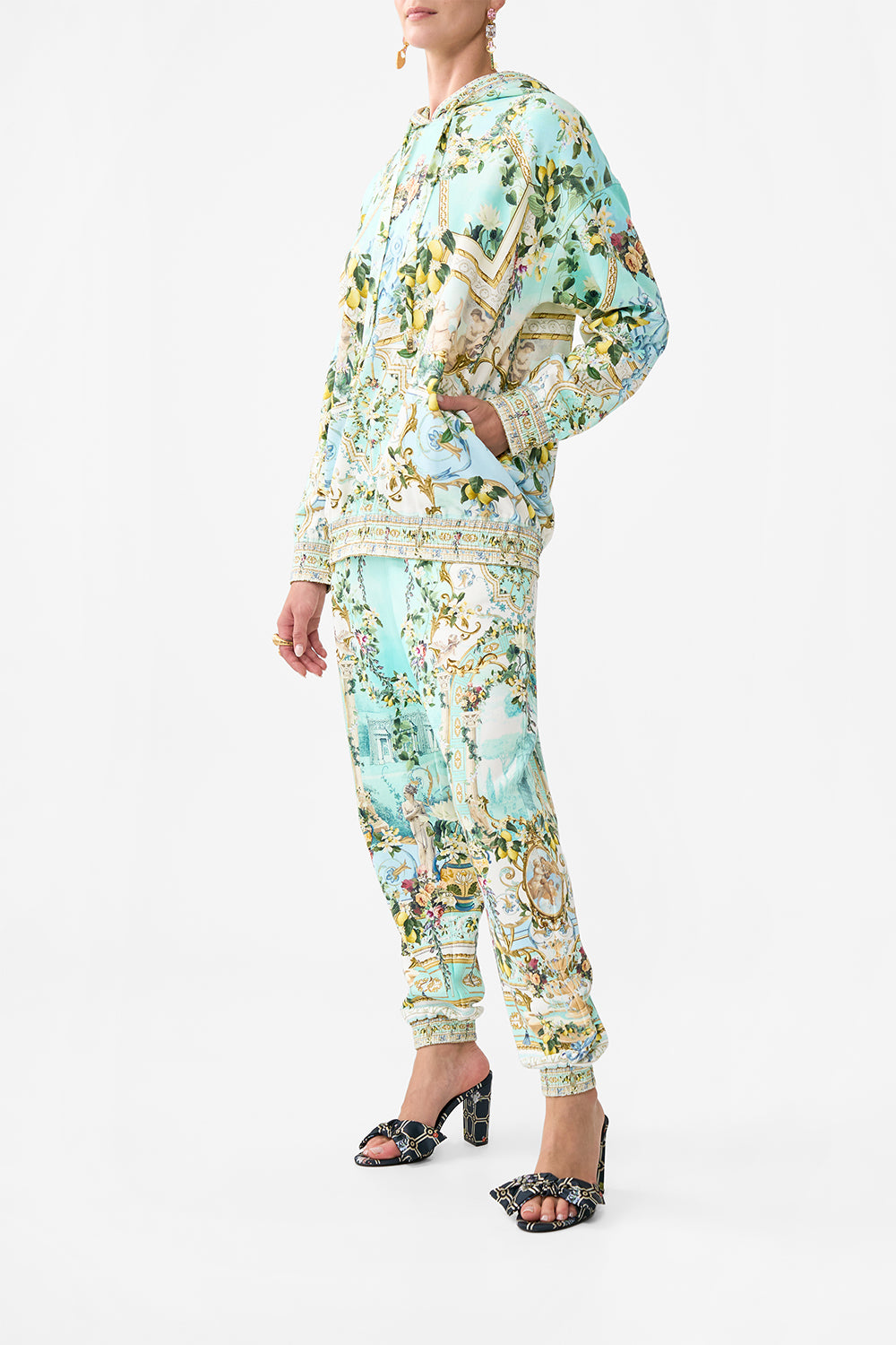 SILK BAND OVERSIZED HOODIE WITH POCKETS VENUS ON A VESPA