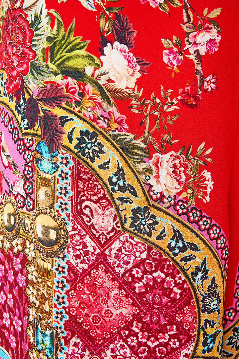 STRAPLESS JUMPSUIT WITH FRILL HEIRLOOM EMPIRE