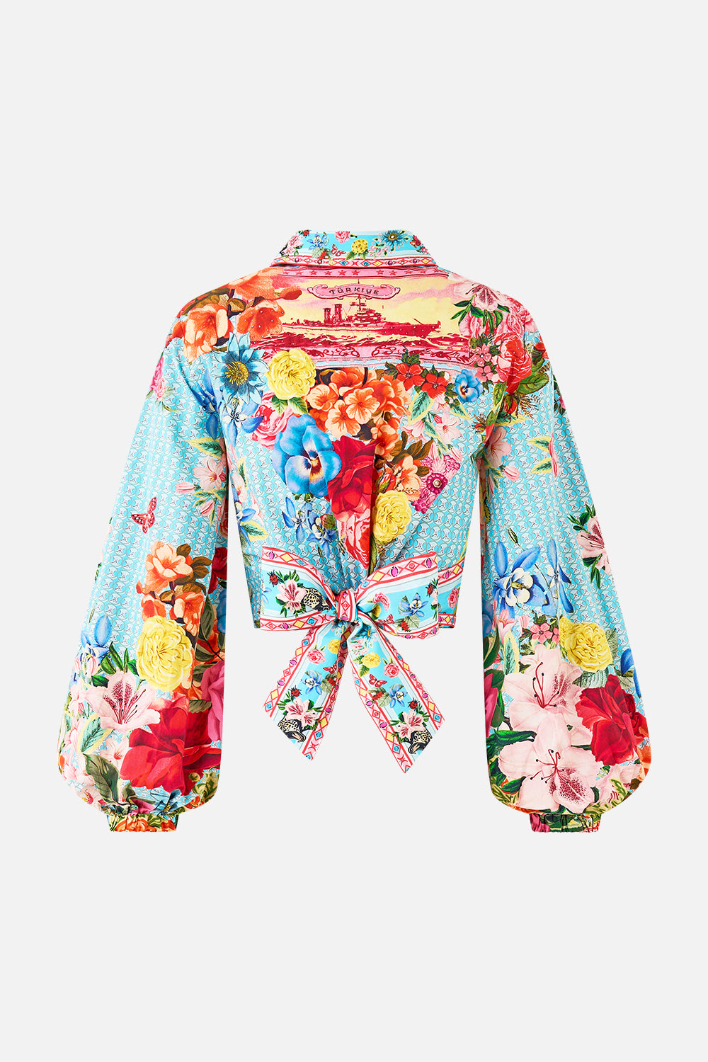 CROPPED WRAP SHIRT PAPERS AND CURIOUS CAPERS