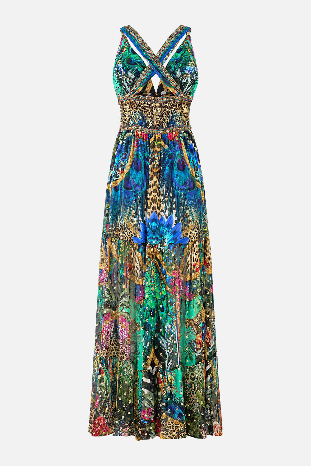 BEAD STRAP GATHERED PANEL DRESS ANIMAL ALCHEMY