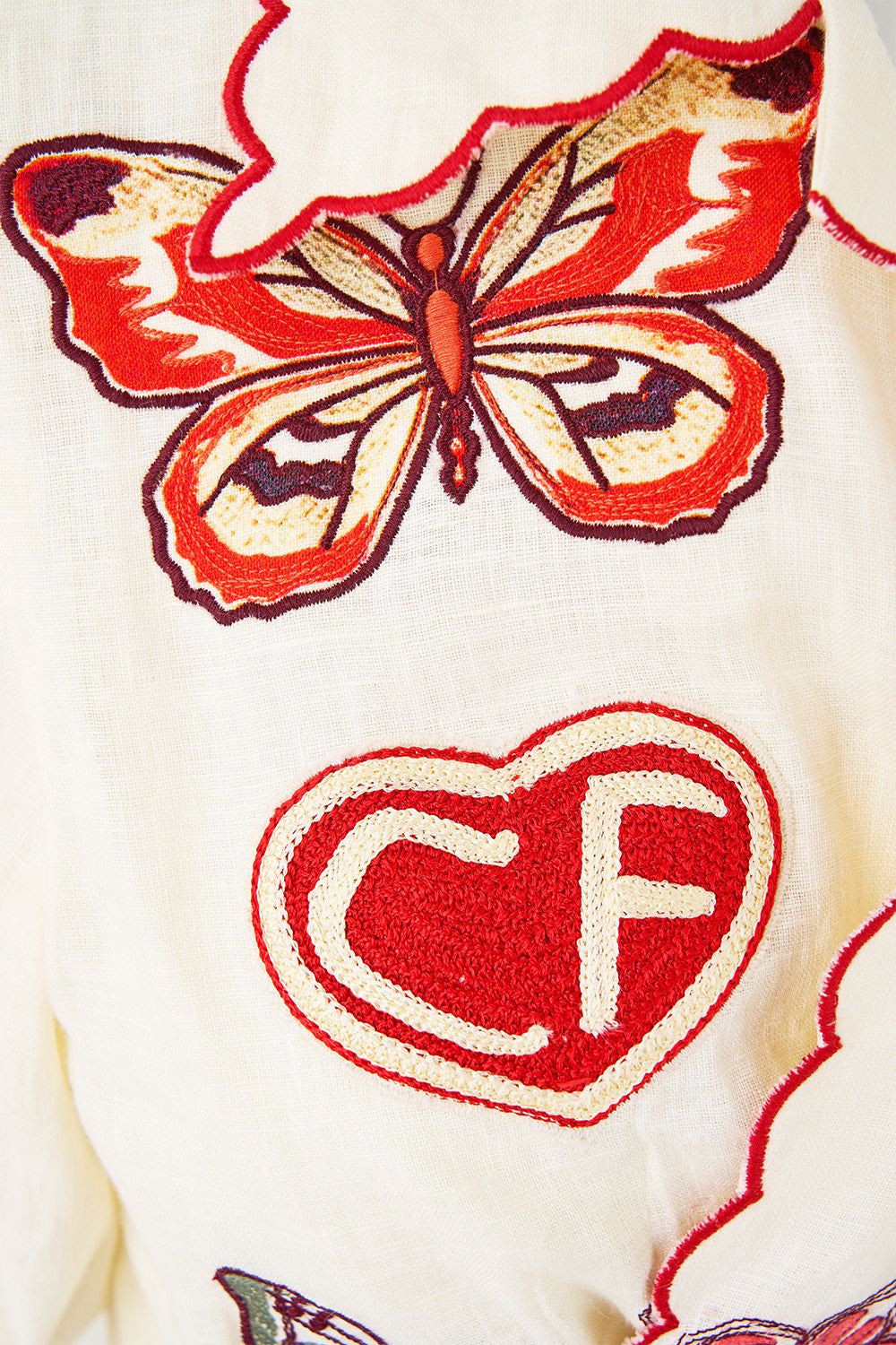 CROPPED TOP WITH TIE FRONT HIGH CLASS HOOKAH