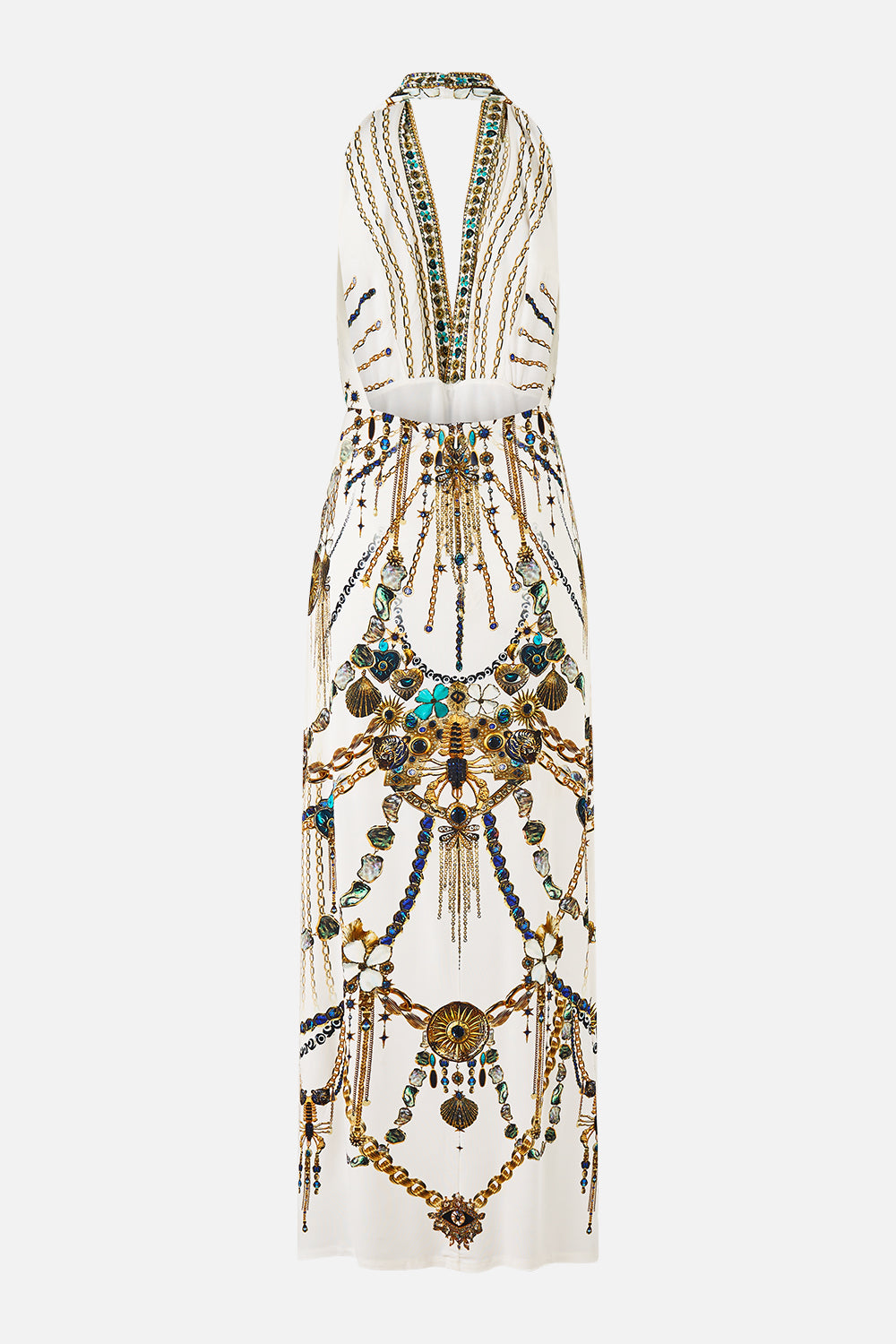 DEEP COWL PLUNGE DRESS CHAIN GANG