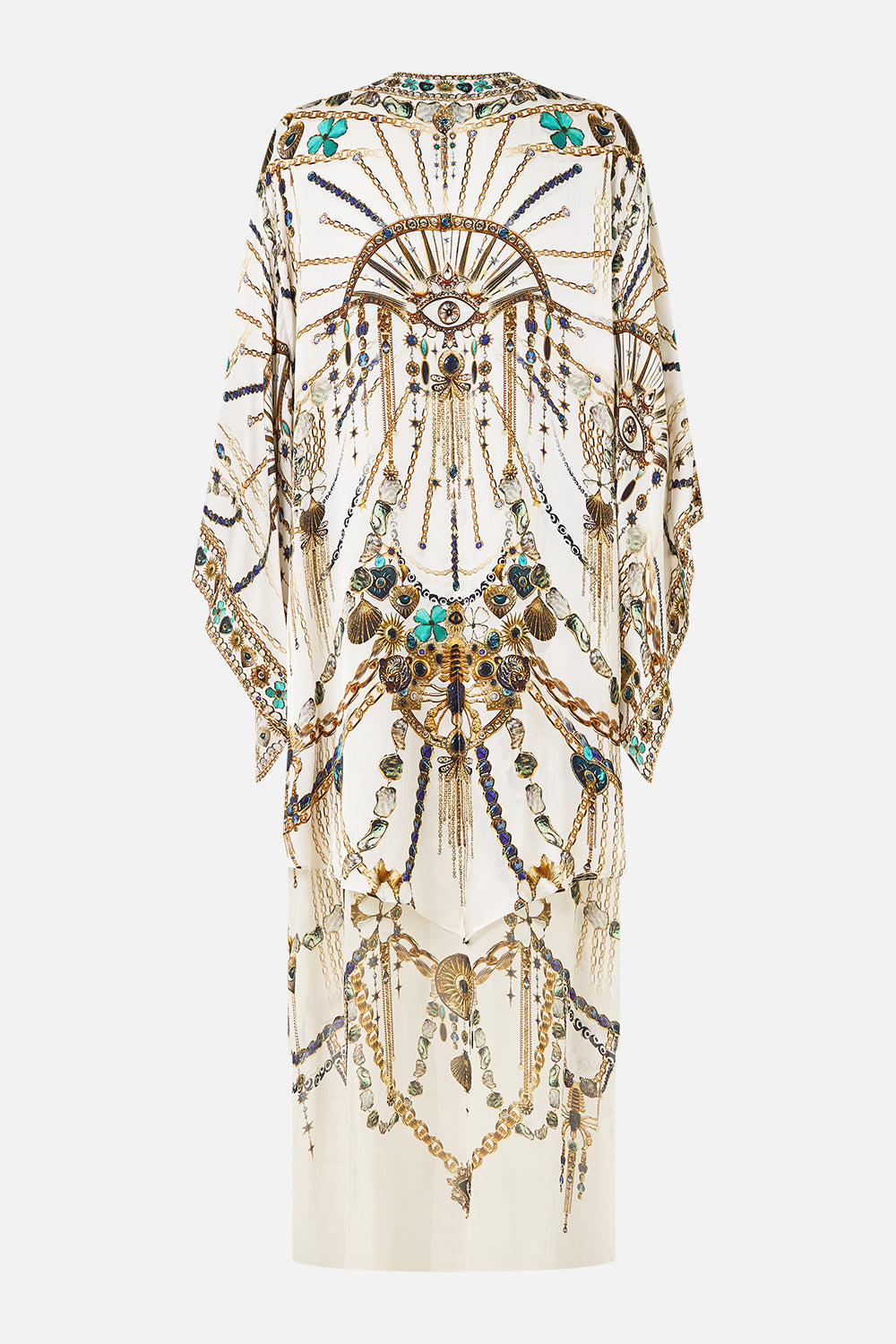 KIMONO WITH LONG UNDERLAYER CHAIN GANG