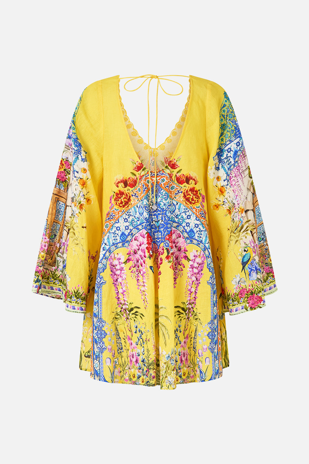 POCKET DRESS WITH LOW BACK & WIDE SLEEVES SULTANAHMET SUMMER