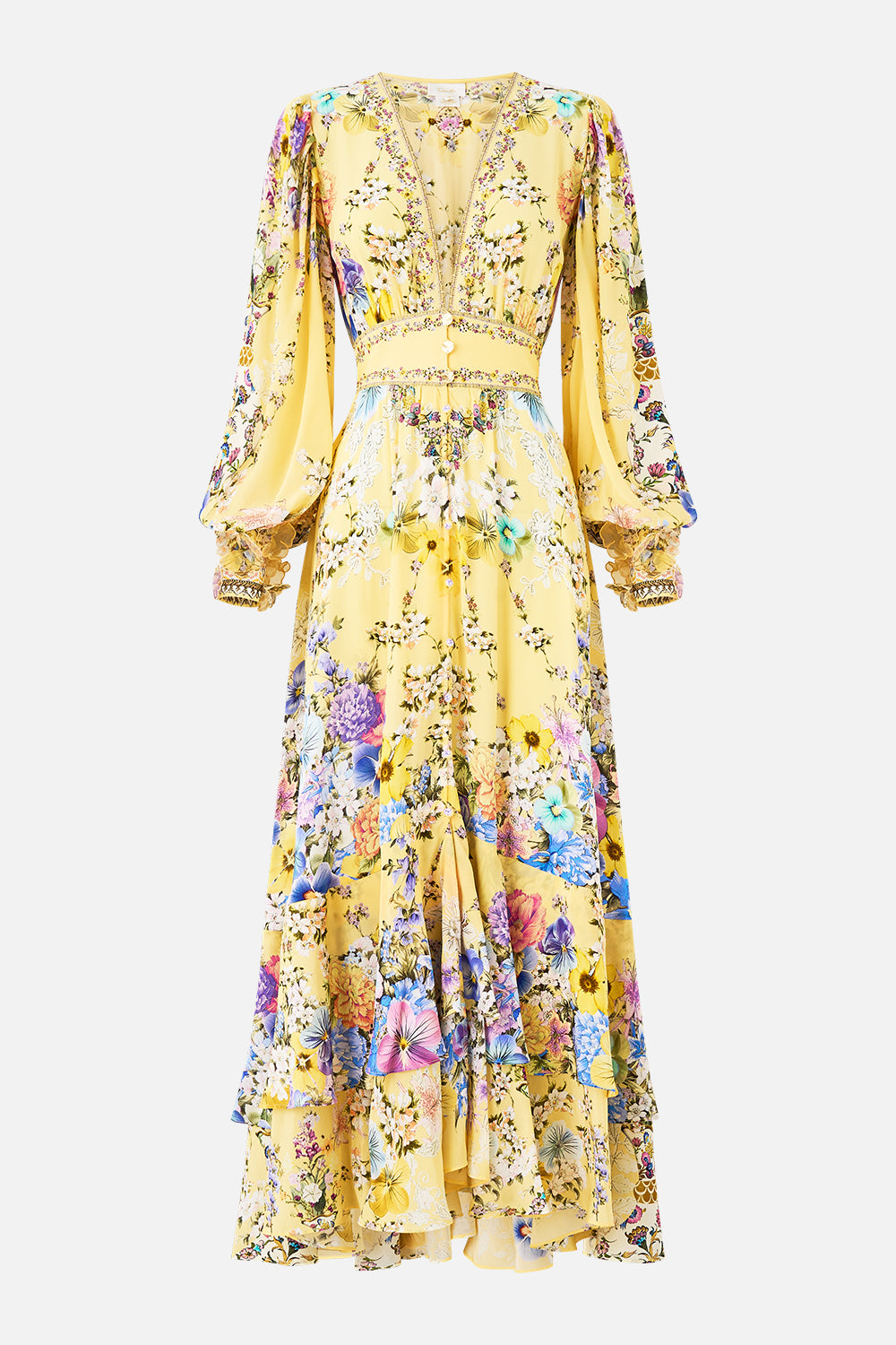 LONG BUTTON FRONT DRESS DARLING BUDS