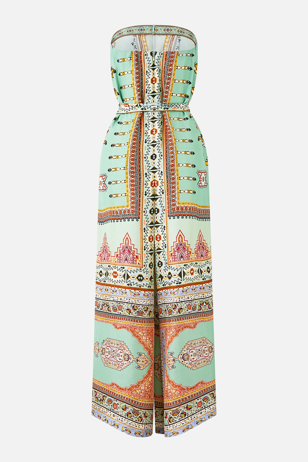 FRONT PLEAT STRAPLESS JUMPSUIT LEGEND HAS IT