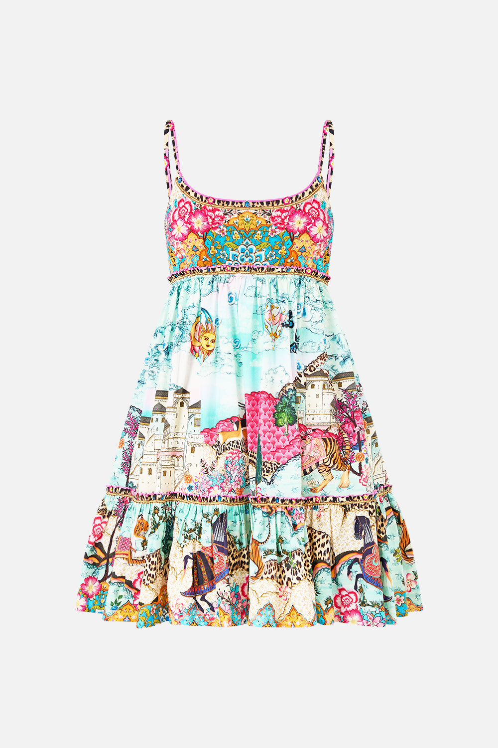 SHORT DRESS WITH JERSEY BODICE MINIATURE MOMENTS