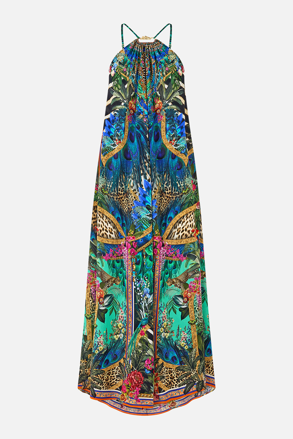 GATHER NECK HARDWARE MAXI DRESS ANIMAL ALCHEMY