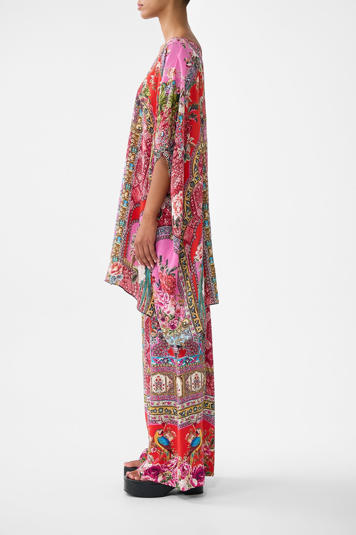 SHORT ROUND NECK KAFTAN HEIRLOOM EMPIRE