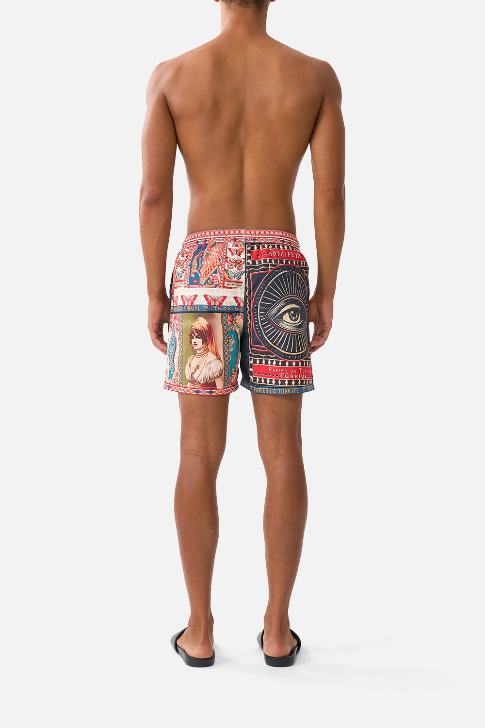 MID LENGTH BOARDSHORT WITH ELASTIC WAIST HIGH CLASS HOOKAH