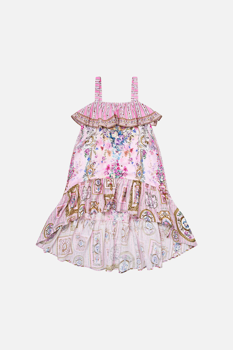 BABIES FLARED DRESS WITH FRILL SHOULDER PALATIAL PASTELS main image 0
