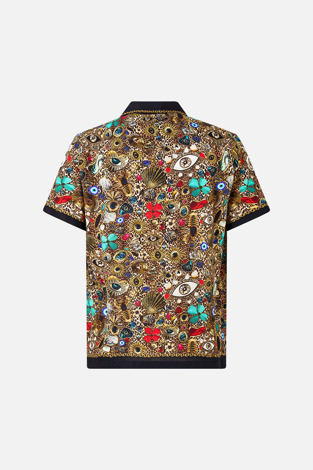 SHORT SLEEVE CAMP COLLARED SHIRT NAZAR NIRVANA