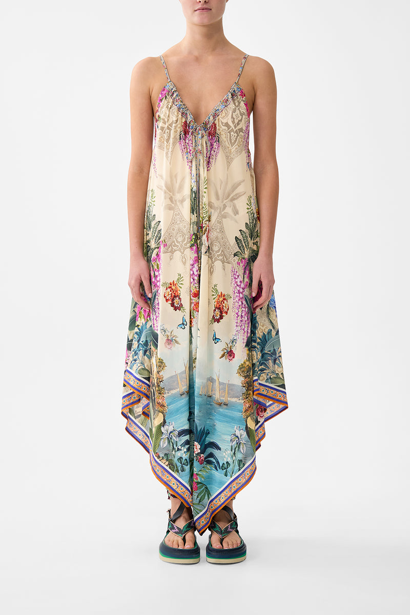 LONG WALK SHORT WITH ELASTIC BACK BODRUM BOTANICALS