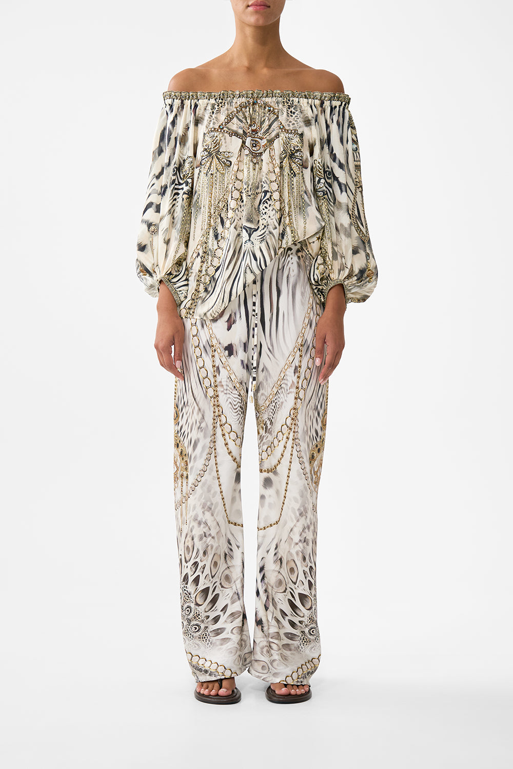 FRILL OFF SHOULDER TOP LADY LIONHEART