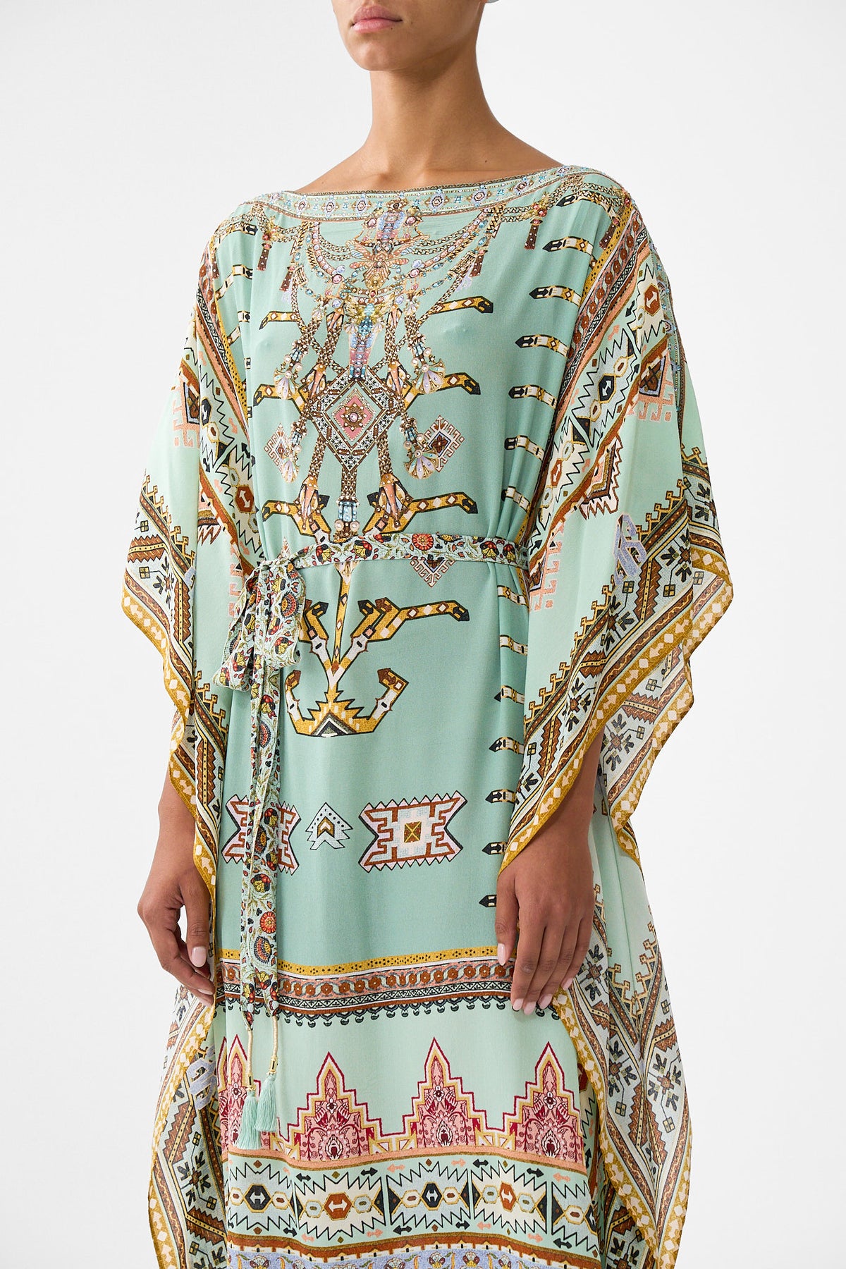 SCARF KAFTAN WITH TIE WAIST LEGEND HAS IT