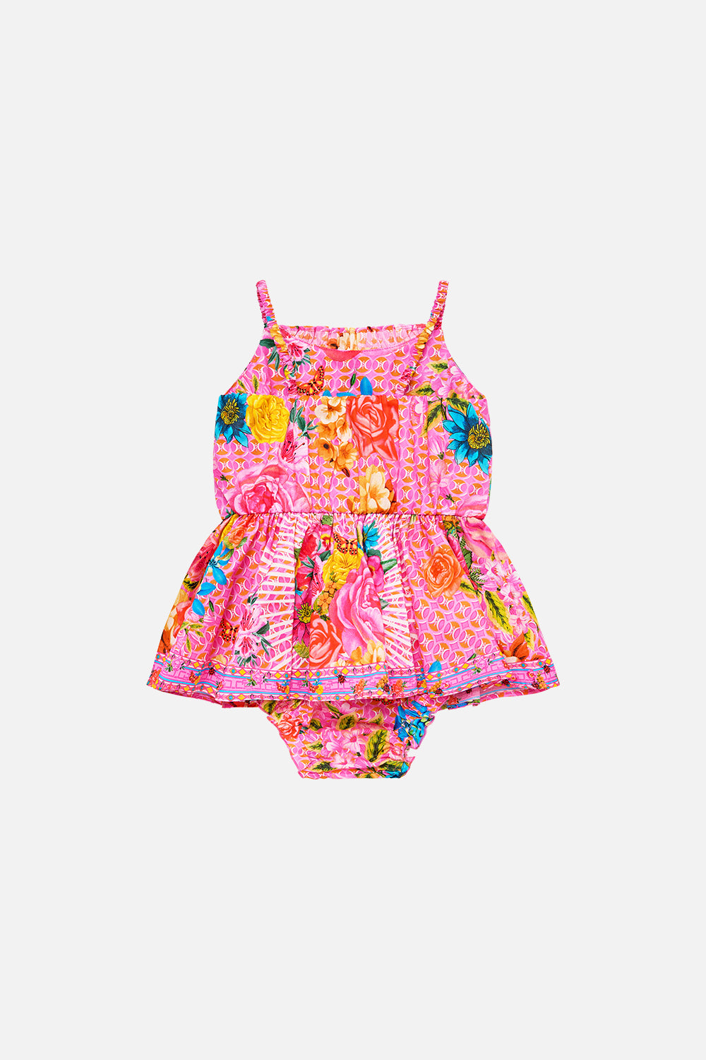 BABIES JUMP DRESS WITH FRILL NECK ILLUSTRATION NATION
