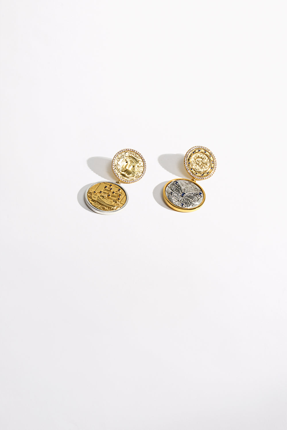 CAMILLA Gypset Glitterati Earrings in Gold print