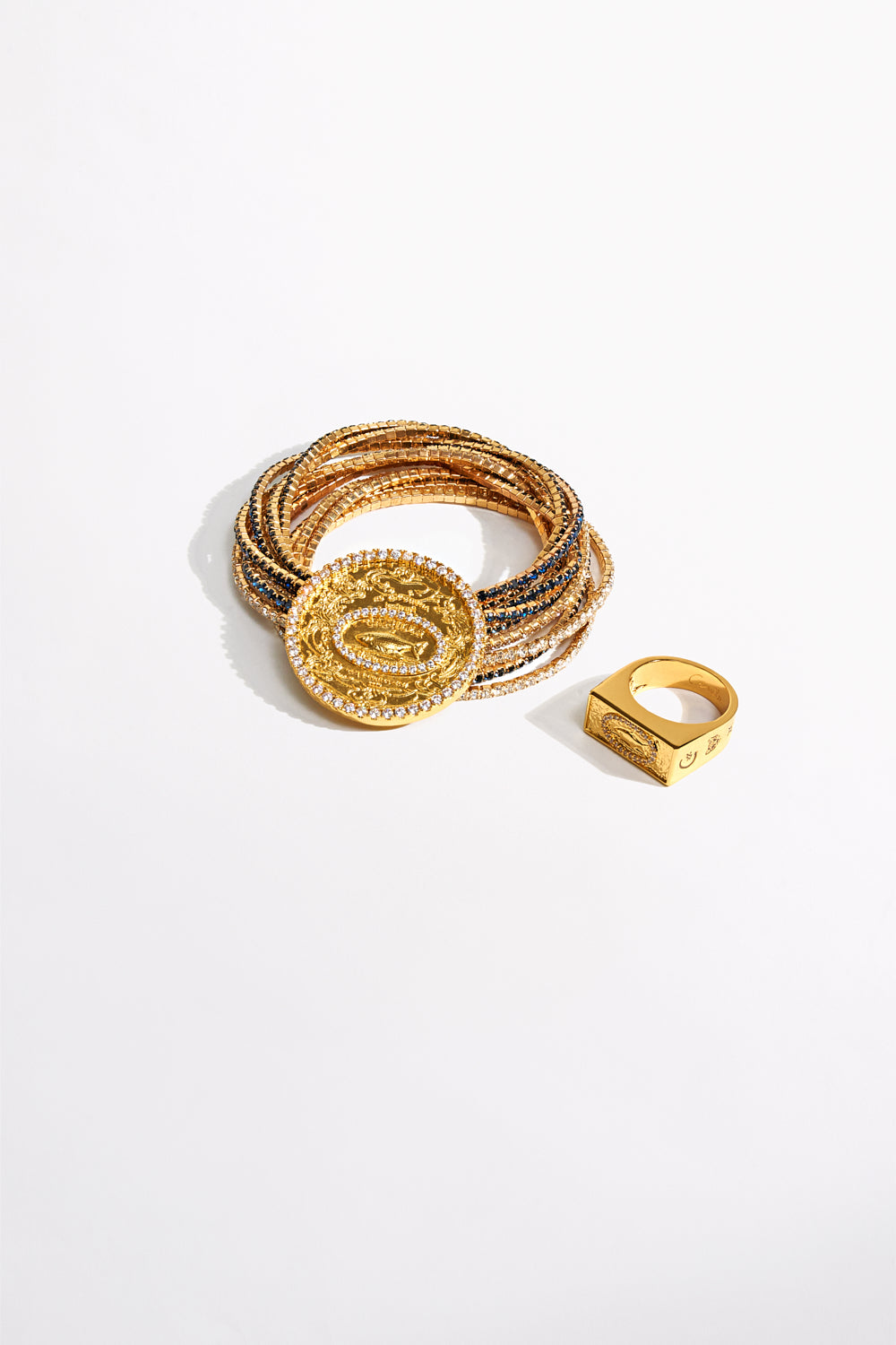 GYPSET GLITTERATI STRETCH BRACELET GOLD