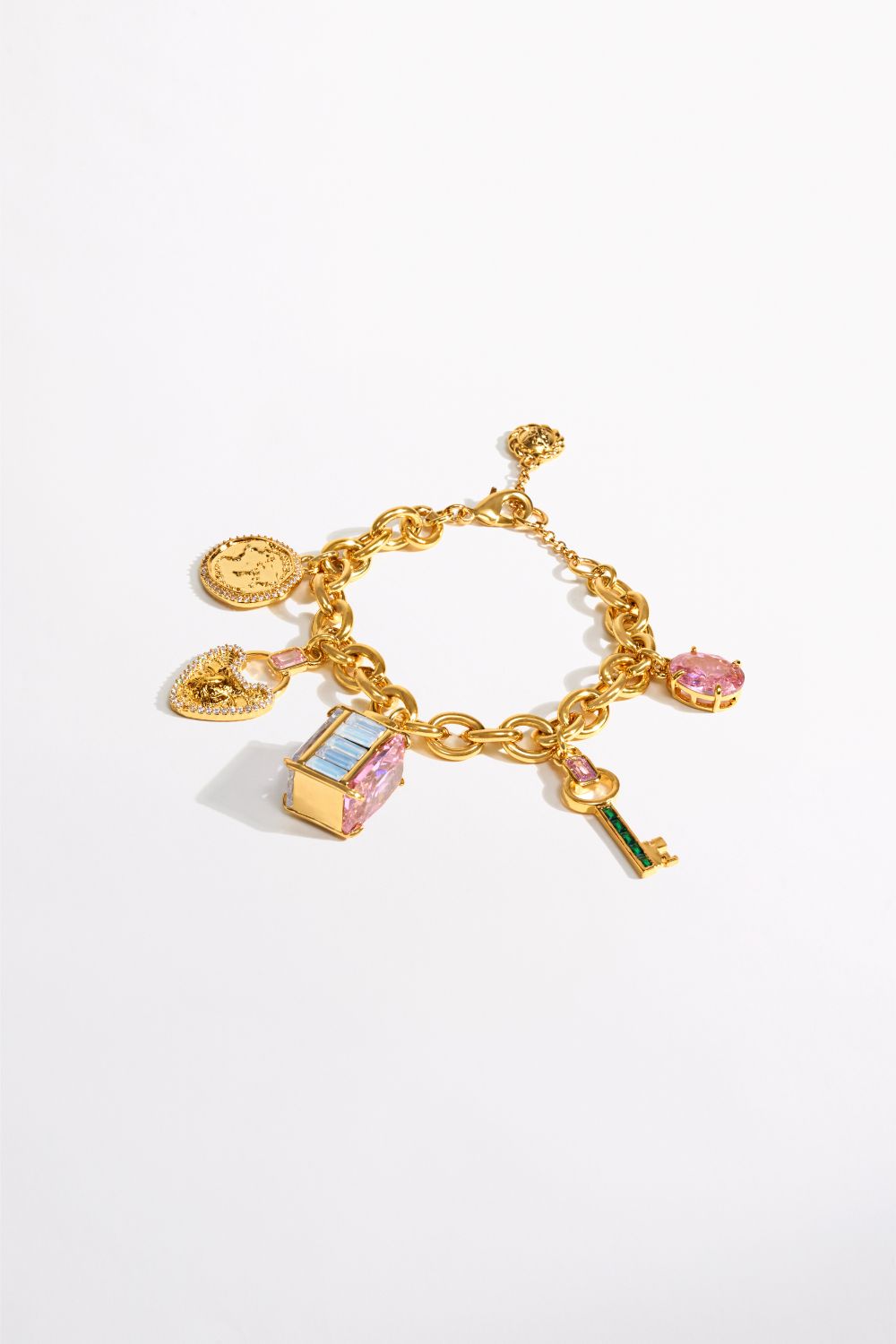 CAMILLA Lockets Loaded Charm Bracelet in Gold print