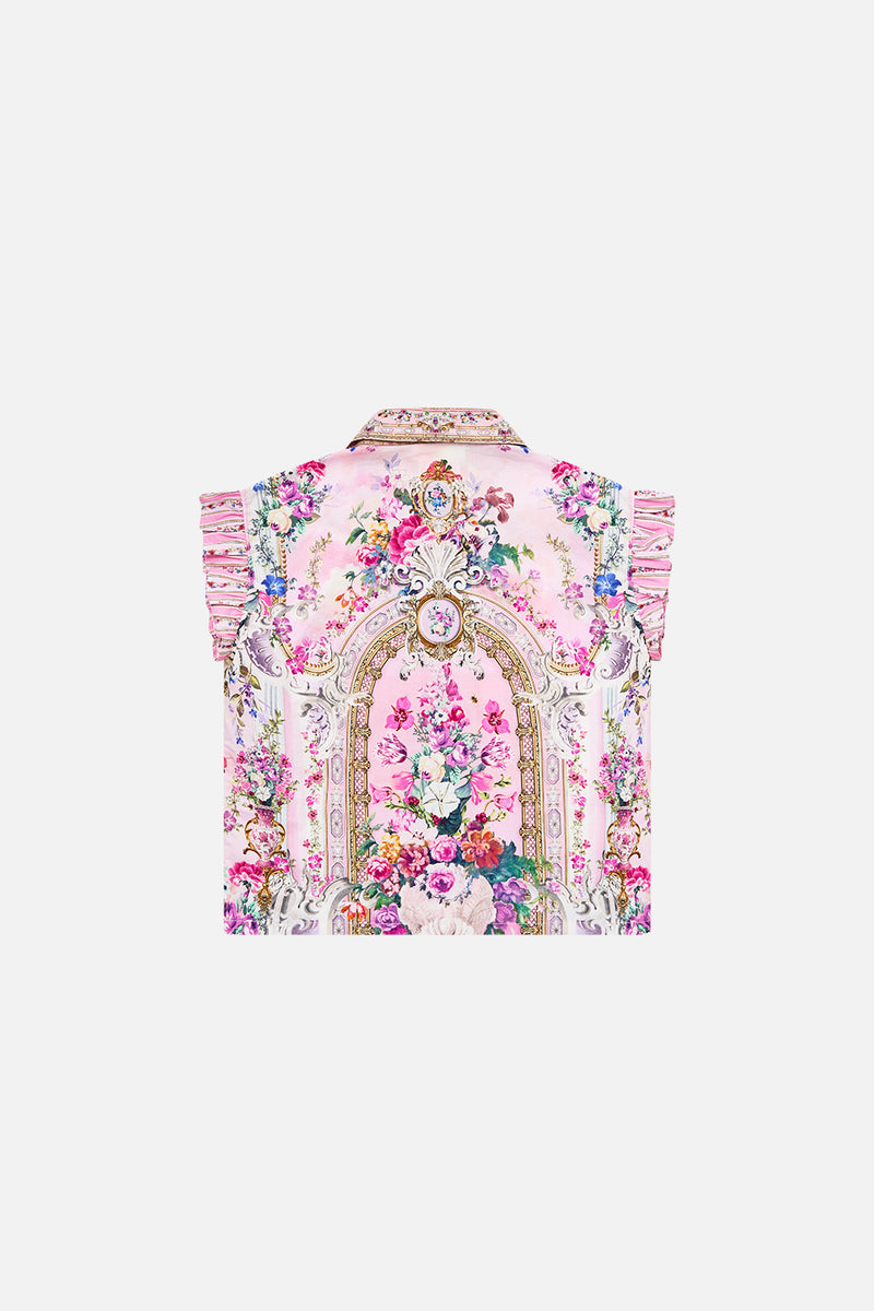 KIDS TEE MINI DRESS WITH ANGLAISE SLEEVE PALATIAL PASTELS main image 1
