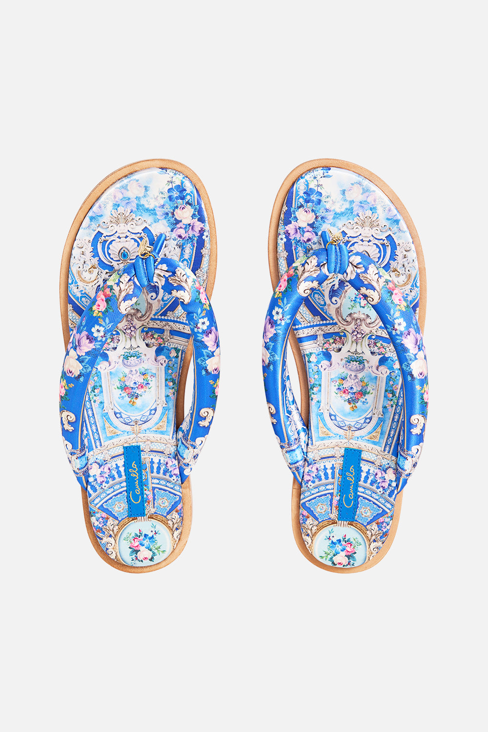 LINA PADDED THONGS OTTOMAN OPULENCE