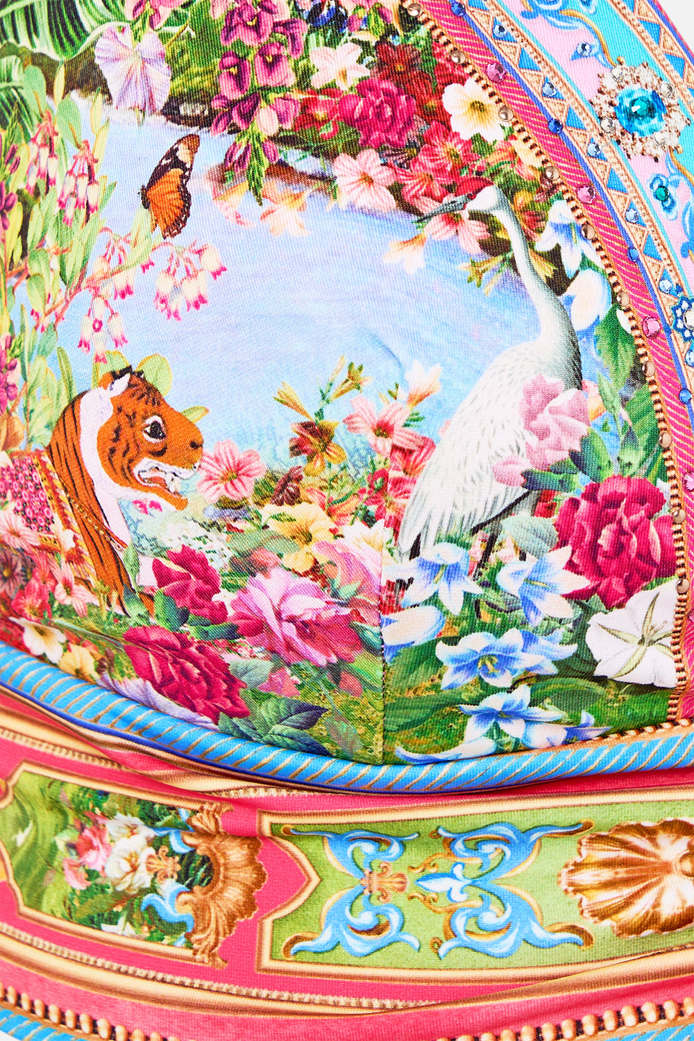 HIGH TRI BIKINI TOP WITH U RING FRONT TRIM TURKISH DELIGHT