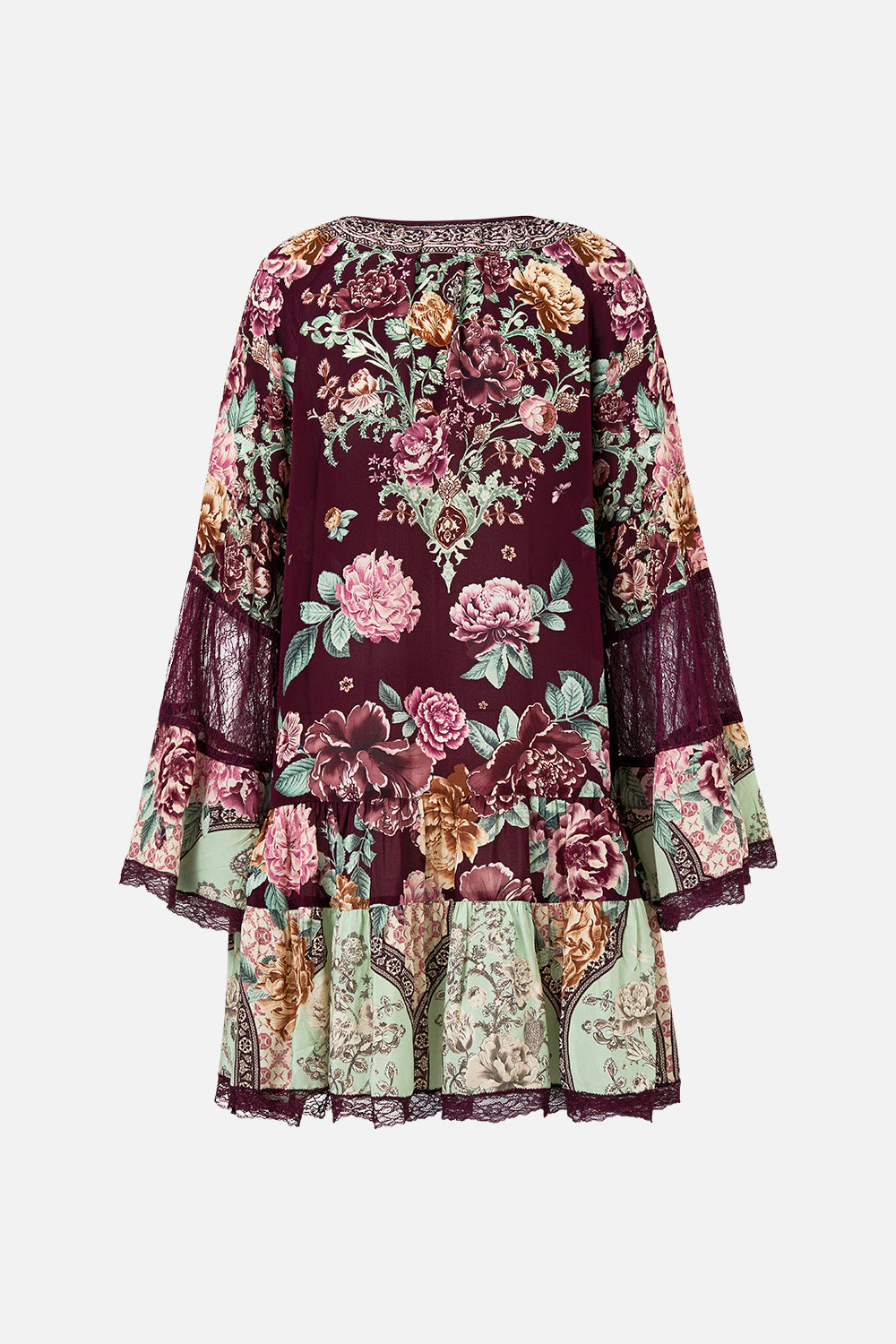 A-LINE GATHERED PANEL DRESS IF THESE TILES COULD TALK