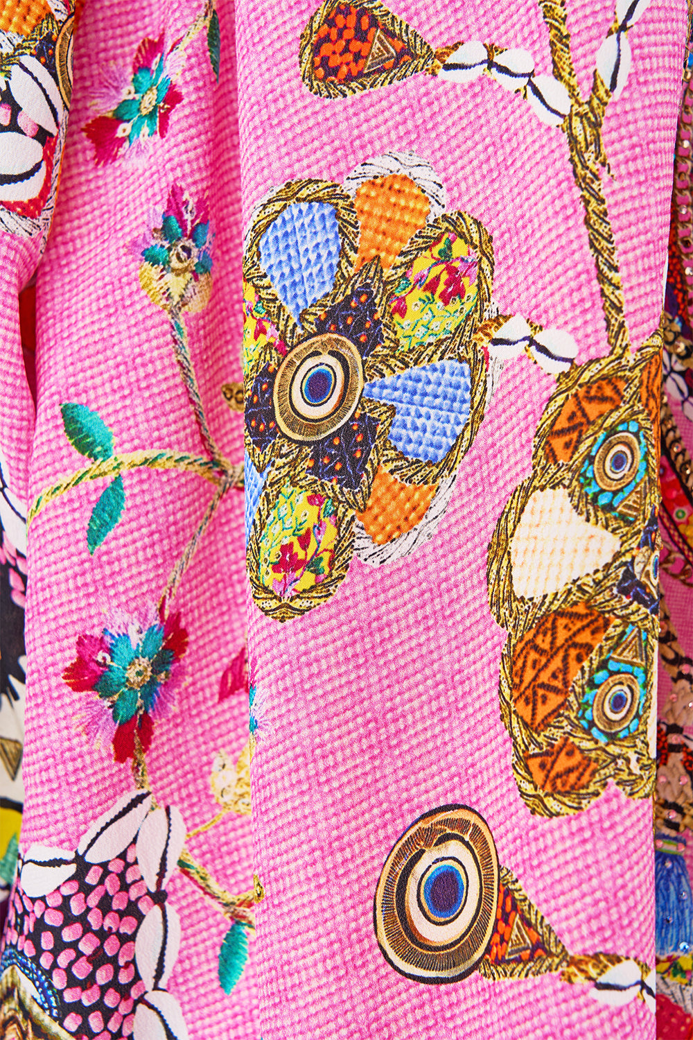 LACE UP BLOUSE PATCHWORK PANORAMA