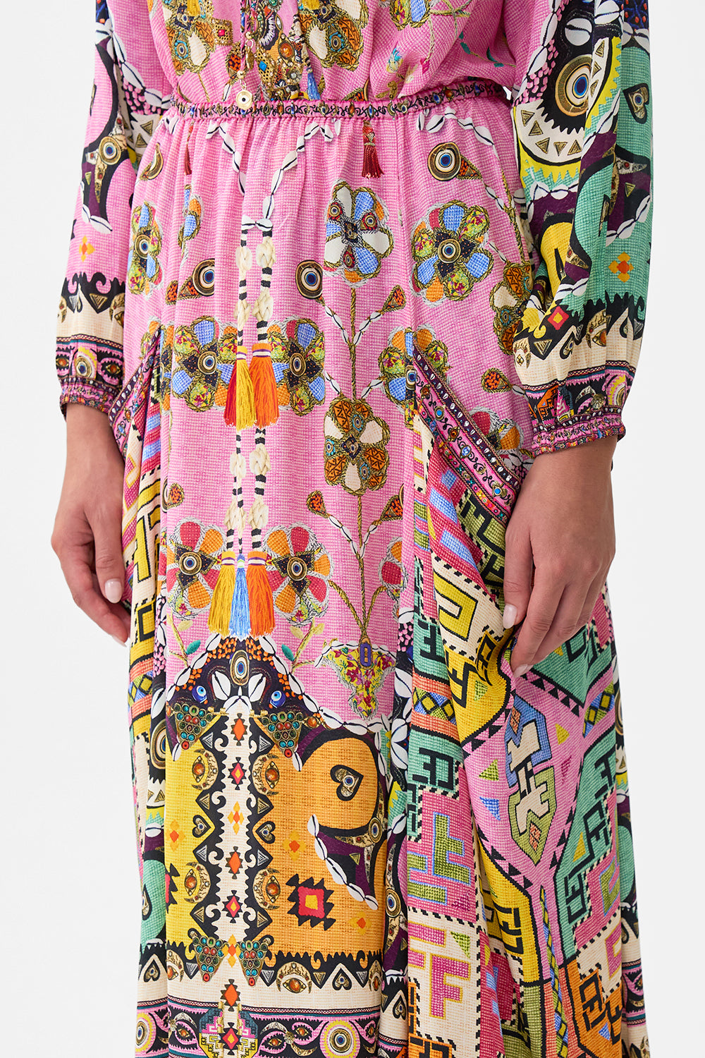 POCKET SKIRT DRESS PATCHWORK PANORAMA